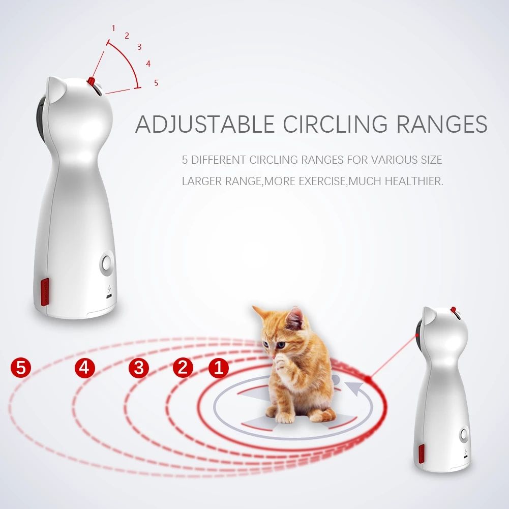 Bear Laser Cat Teaser Automatic Laser Cat Teaser Led Red Laser Cat Toy