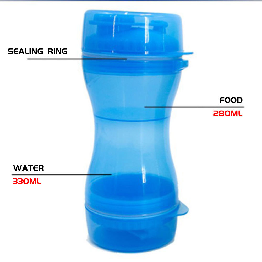 Pet Water Cup Outdoor Travel Portable Water Bottle Water Food Cup Dual-Use Cup Drinking Bottle Cats And Dogs Drinking Supplies