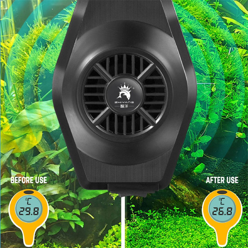Aquarium Fish Tank Cooling Fan System Chiller Control Reduce Water Temperature Fan