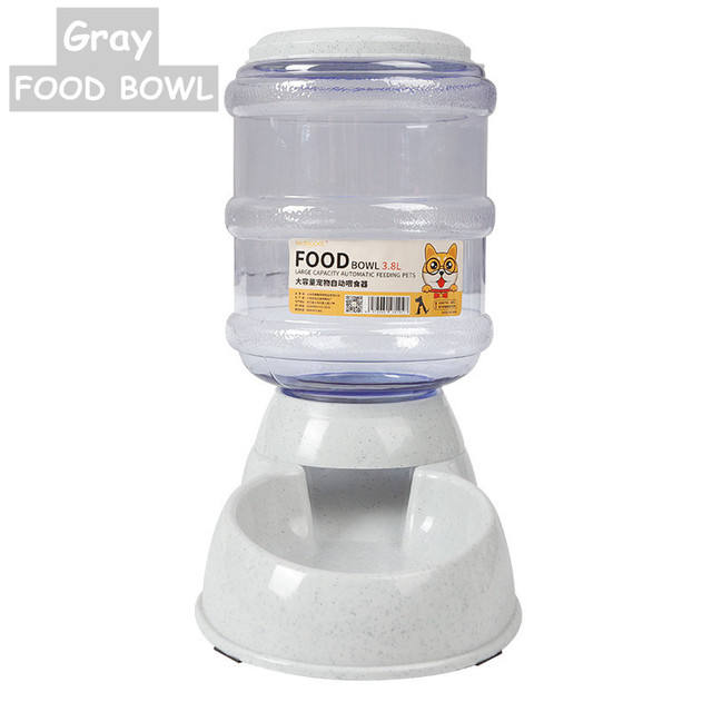 Upgrade Wheat Straw Large Capacity 3.8L Pet Feeder Automatic Water Feeding Dog Basin Pet Bowl