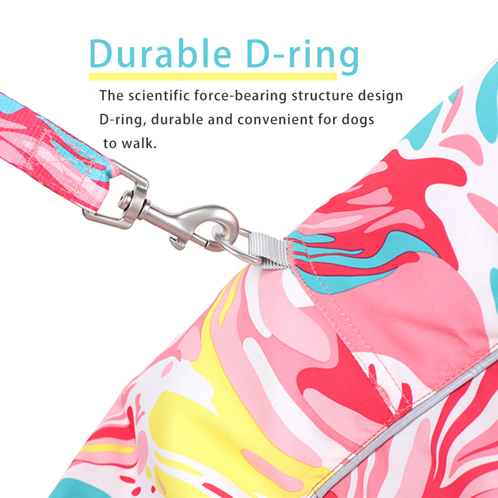 Autumn and Winter Jacket, Printed, Waterproof, Reflective, Thickened Pet Clothes