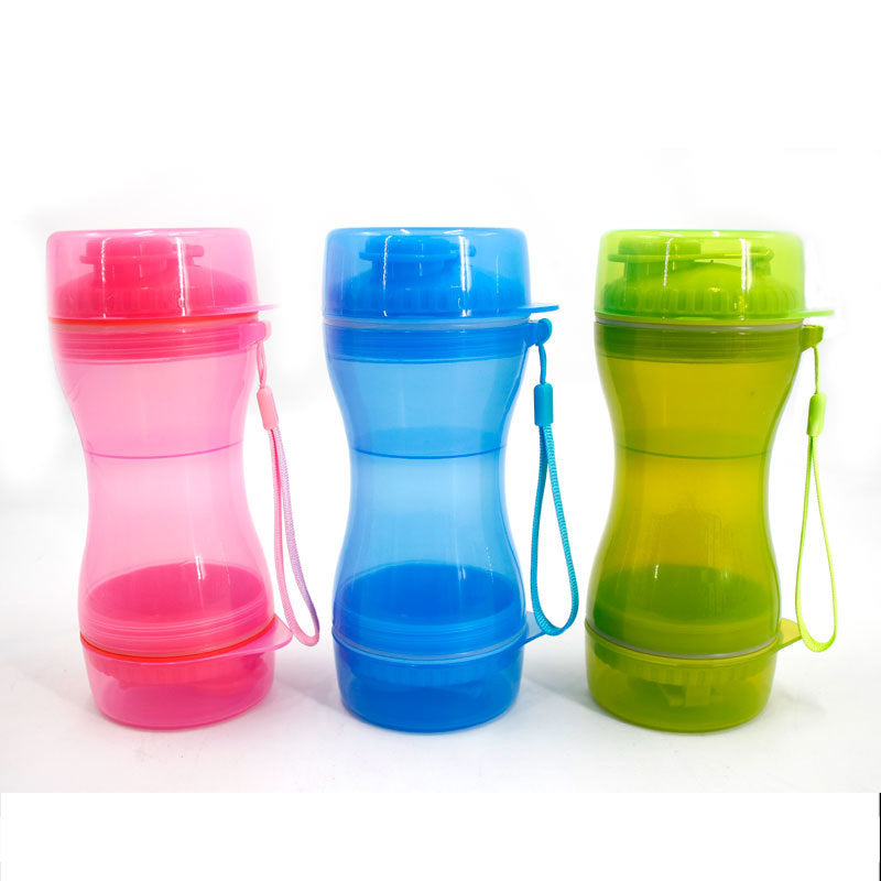 Pet Water Cup Outdoor Travel Portable Water Bottle Water Food Cup Dual-Use Cup Drinking Bottle Cats And Dogs Drinking Supplies