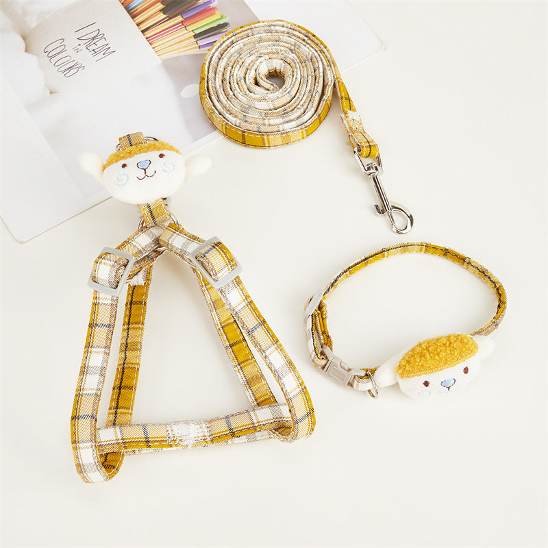 Pet Supplies New Lattice Anti Slip Adjustable Cat Rope Dog Rope Vest Lattice Cat Traction Rope