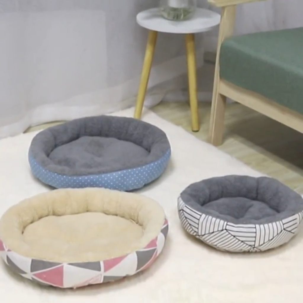 New Lambswool Simple Style Doghouse Net Red Canvas Print Cartoon Cat Kennel Pet Kennel