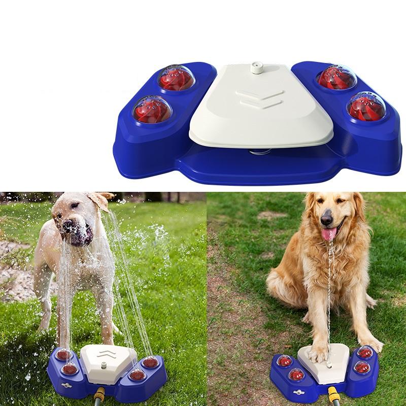 New Explosive Outdoor Bathing Automatic Water Spray Feeding Water Fountain Spray Dog Toys Drinking Water