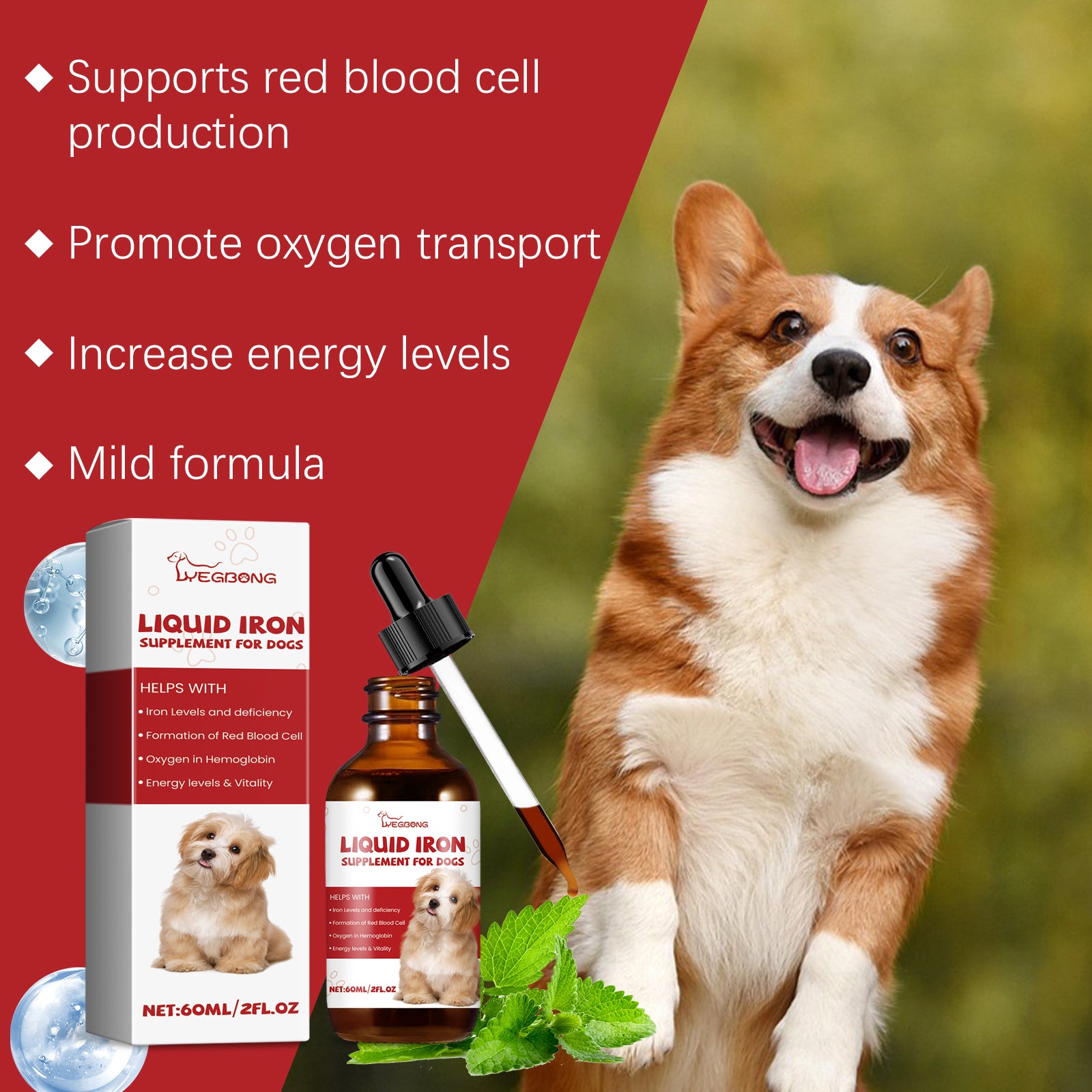 Pet Dog Syrup Pampers Pet Dogs With Gentle Ingredients To Help Absorb Care Supplements