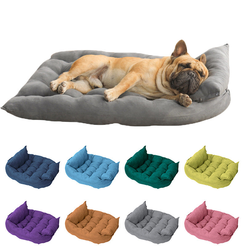 Four-Season Universal Summer Folding Dog Sofa Bed Soft Pet Cushion Pit Bull Small And Medium-Sized Dogs Pet Kennel 